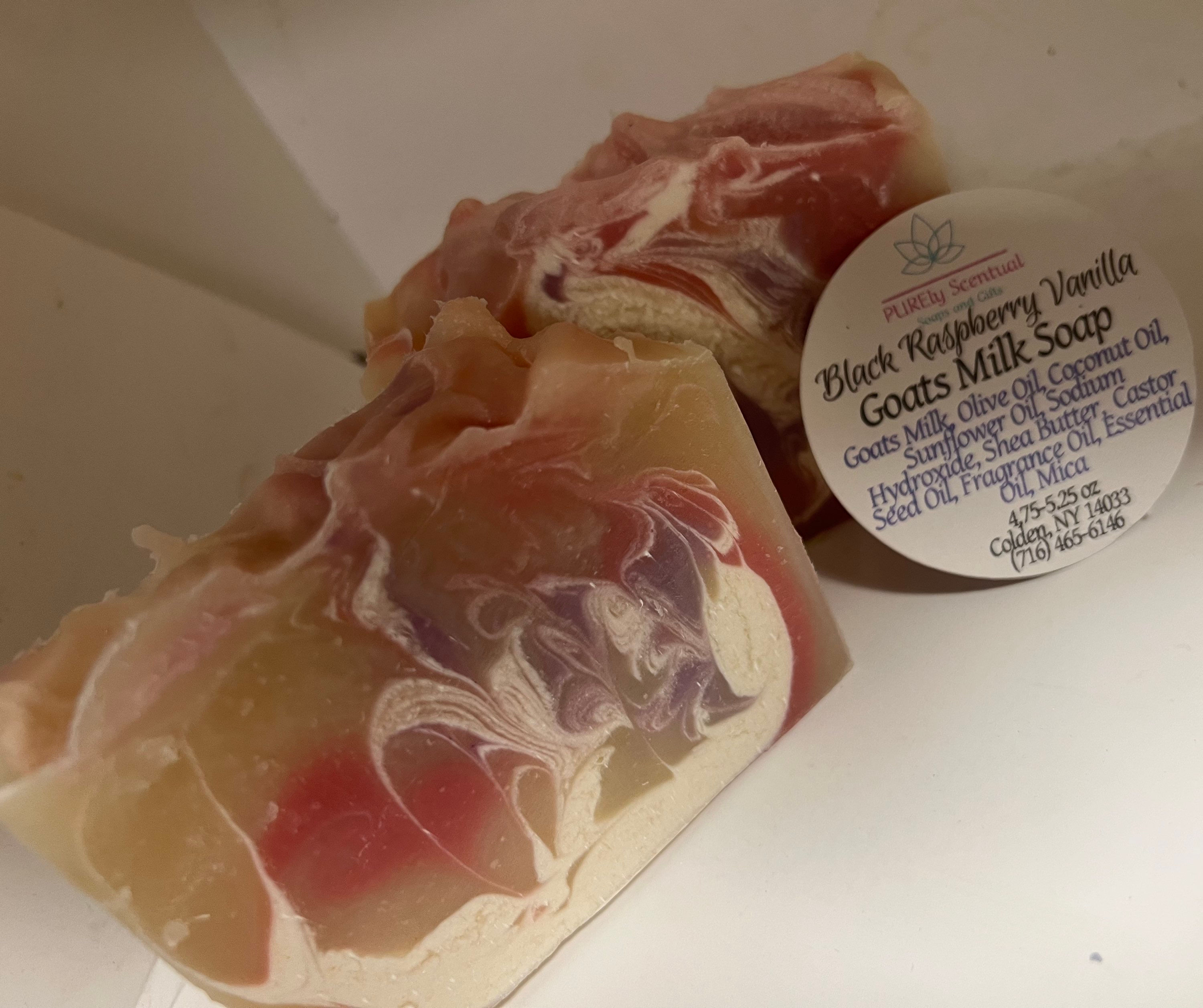 Black Raspberry & Vanilla Goats Milk Soap