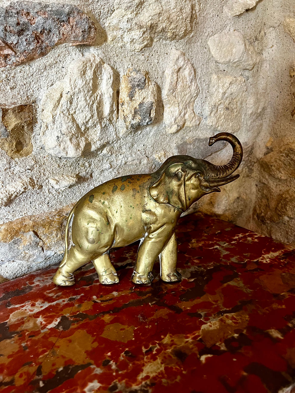 Éléphant vintage en métal