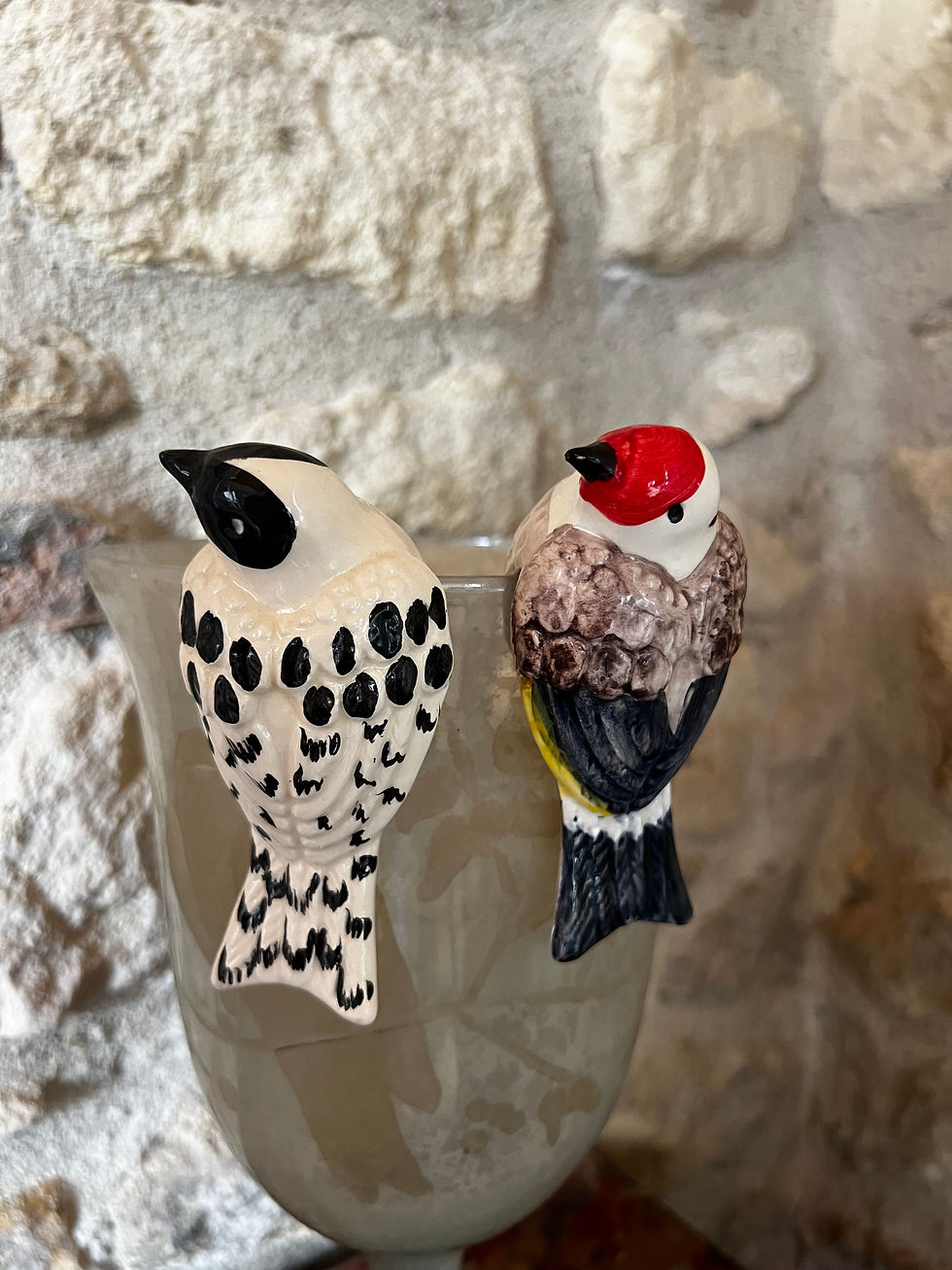 Thumbnail: Ceramic tit birds