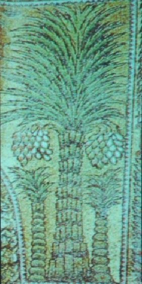 Palm tree decoration in the Dome of the Rock
