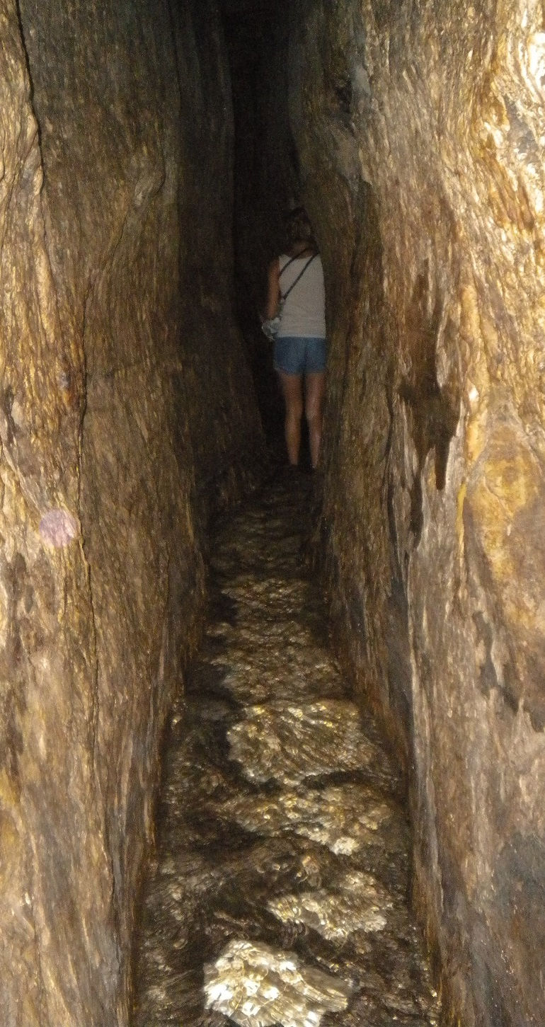 Inside the Hezekiah tunnel