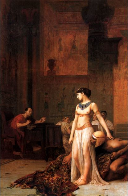 Cleopatra before Caesar