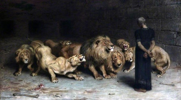 Daniel in the lions' den