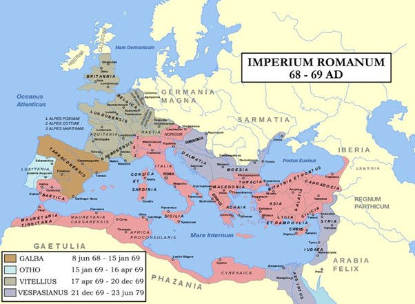 The Roman Empire during the Year of the Four Emperors