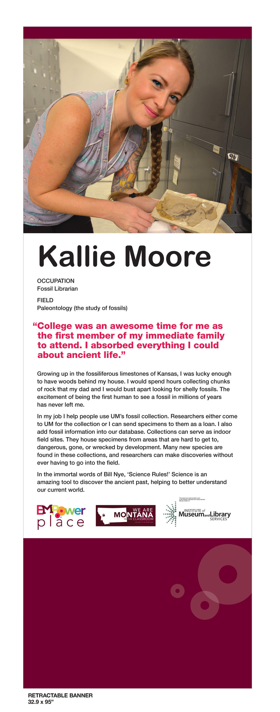 Feature poster, Kallie Moore