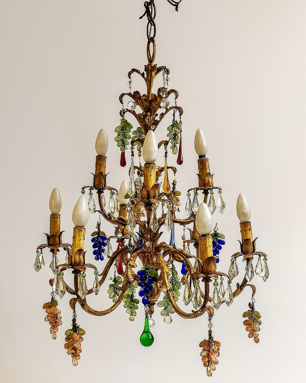 Murano Glass Fruit Chandelier