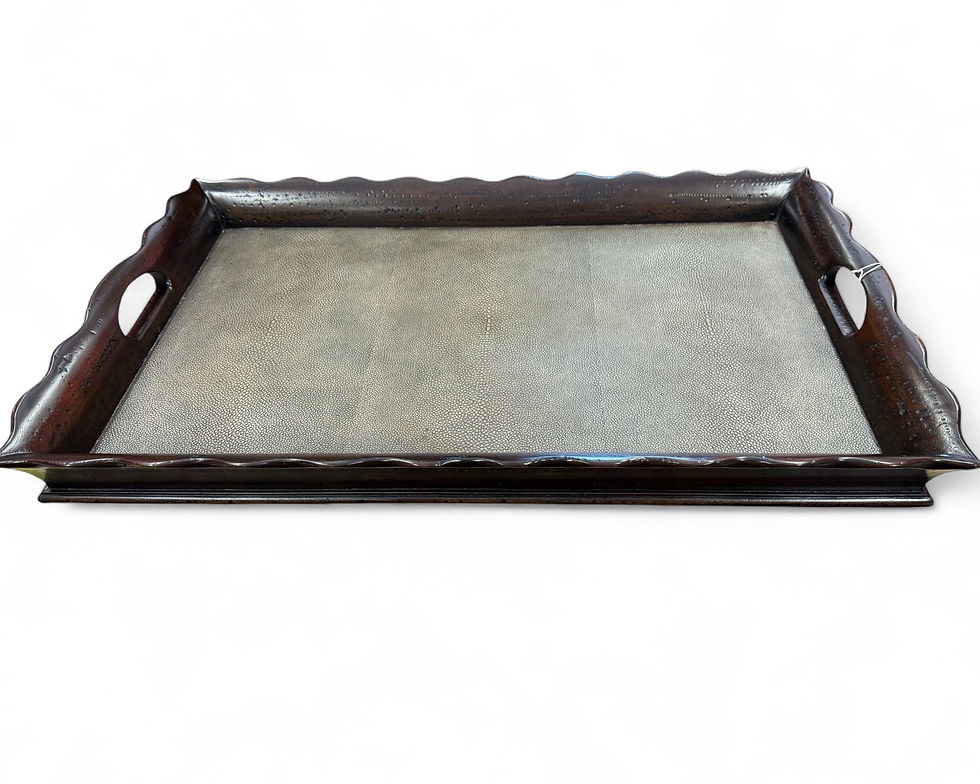 Theodore Alexander Tray with Sharkskin