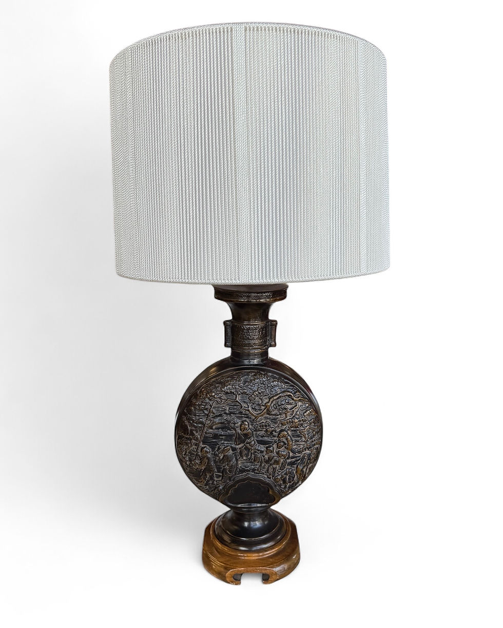 Chinese Bronze Lamp