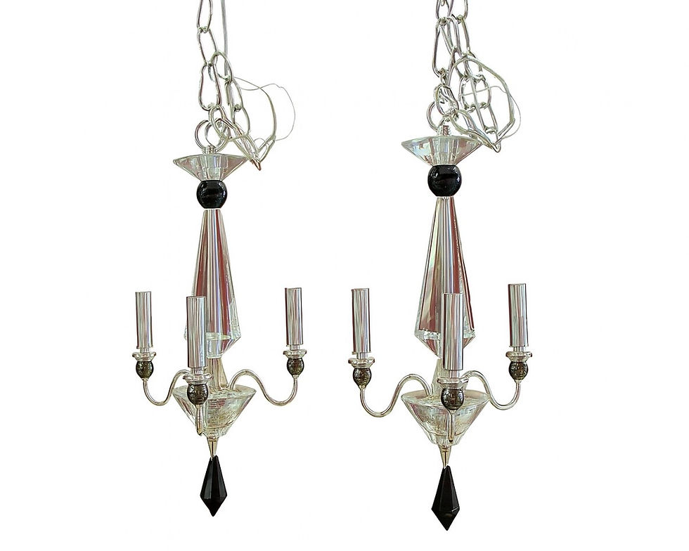 Schonbek Three Light Chandeliers