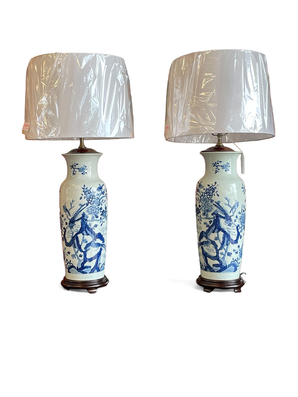 Blue and White Lamps