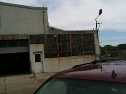 front of sales buiding