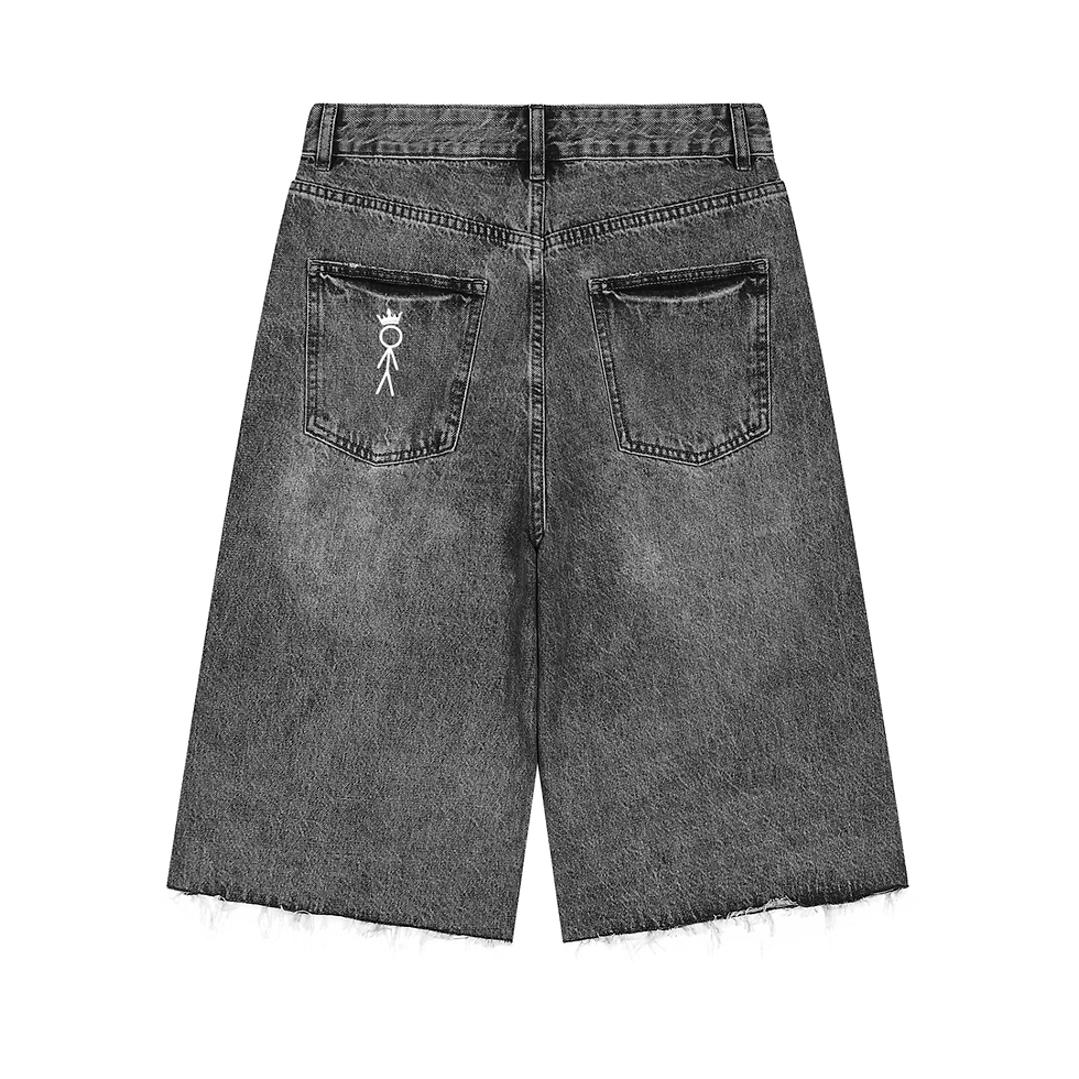 Thumbnail: Men’s Vintage Wide Leg Denim Shorts
