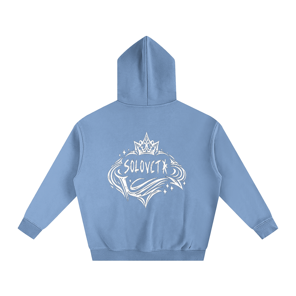 Thumbnail: Unisex Oversize Fleeced Hoodie With Back Design