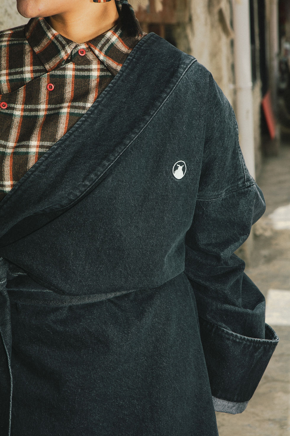 Thumbnail: Denim Tibetan Robe