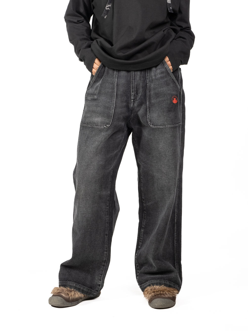 Thumbnail: Washed Denim Jeans