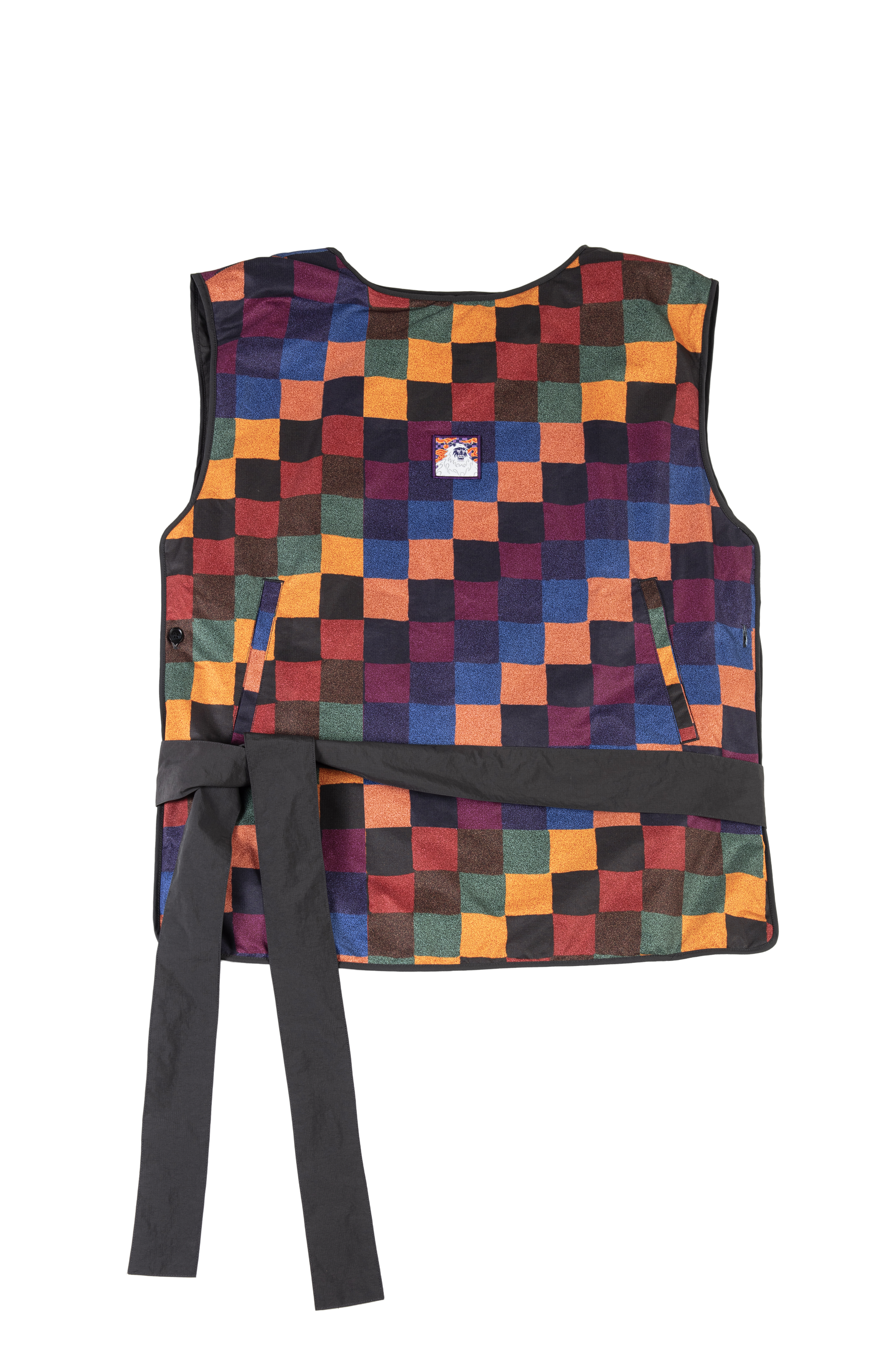 Reversible All-Over Print Tibetan Vest