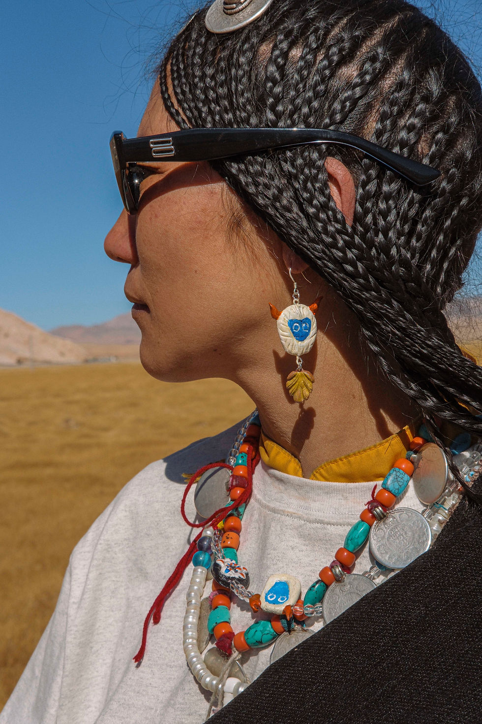 Thumbnail: Hand-Painted Clay Earrings