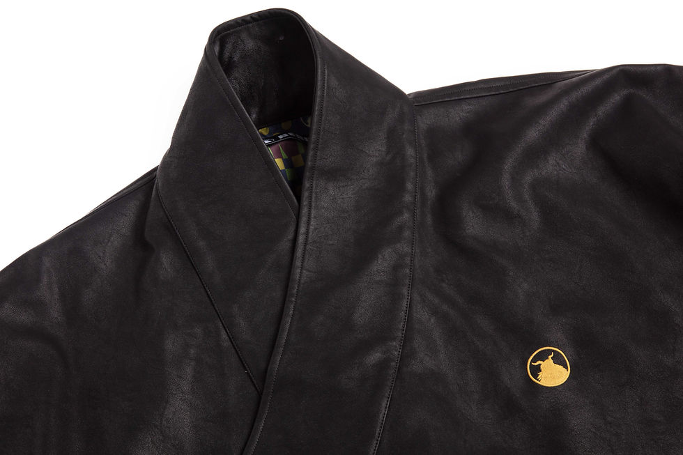 Thumbnail: Faux Leather Tibetan-Style Coat