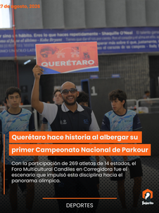 Querétaro hace historia al albergar su primer Campeonato Nacional de Parkour
