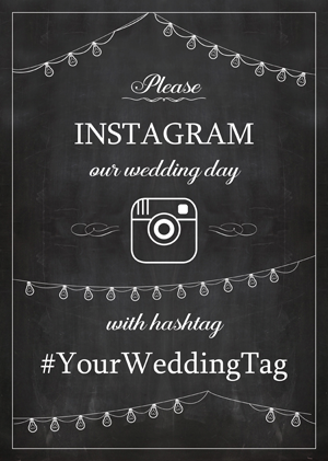 USE A WEDDING APP OR HASHTAG