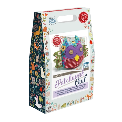 Crafty Kit CoPatchwork OwlSewing Kit The Paper Crate