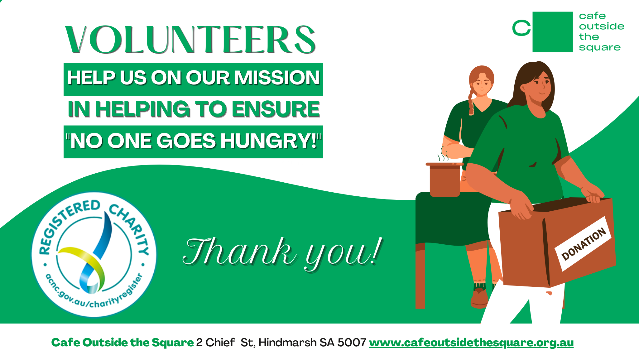 Volunteers Wanted in Adelaide Soup Kitchen