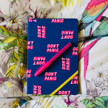 Don't panic, said Lucy