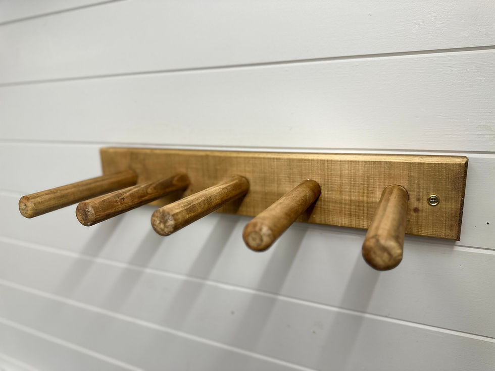 Thumbnail: Wall mounted wellington boot storage rack- Dark oak