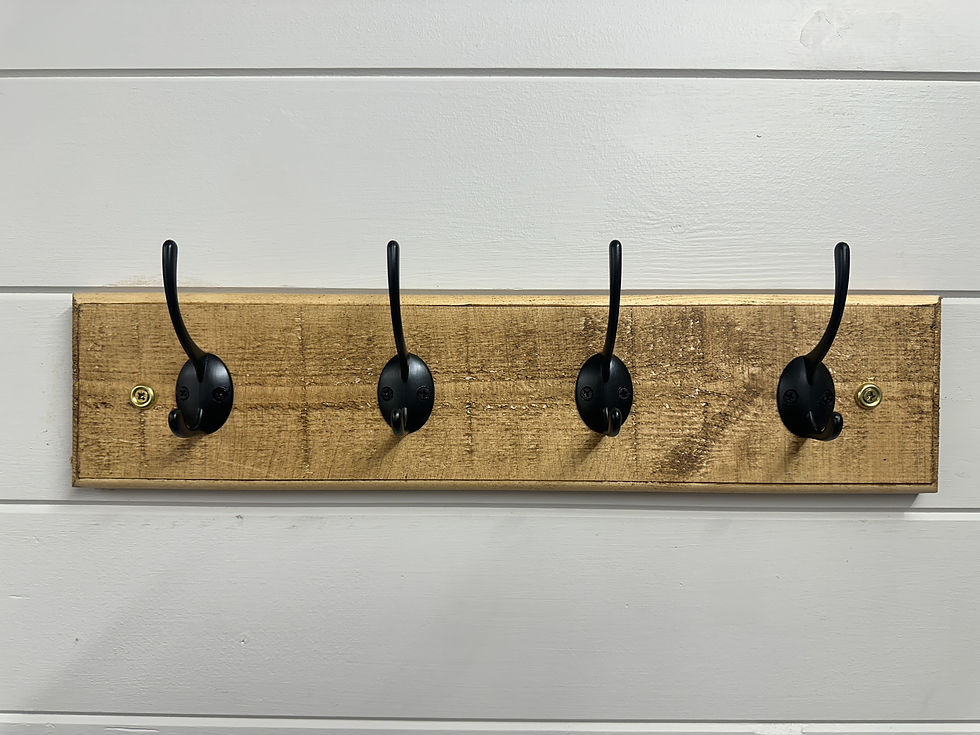 Thumbnail: Wall coat hanger - Medium Brown