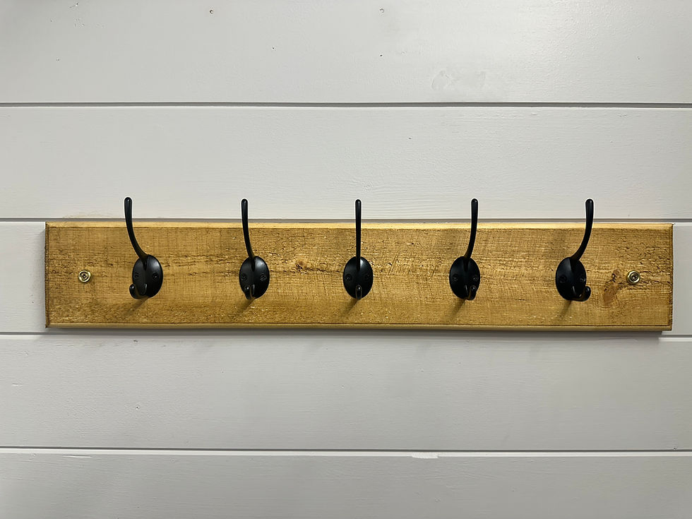 Thumbnail: Wall coat hanger -Antique pine