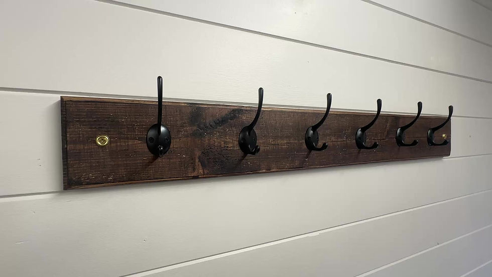 Thumbnail: Wall coat hanger -Walnut