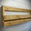 Thumbnail: Wall mounted hallway rustic shoe rack- Medium brown