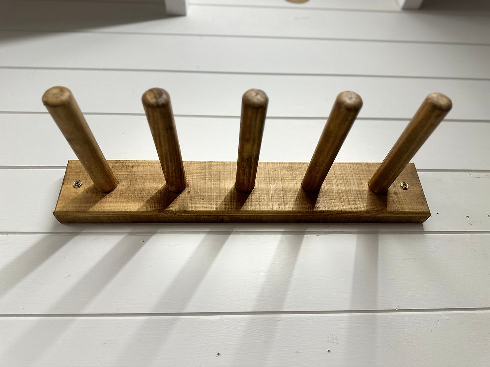 Thumbnail: Wall mounted wellington boot storage rack- Dark oak