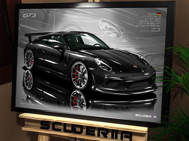 Miniatura: QUADRO DECORATIVO PORSCHE 911 GT3 4.0 500cv (991.2) - PERSPECTIVE