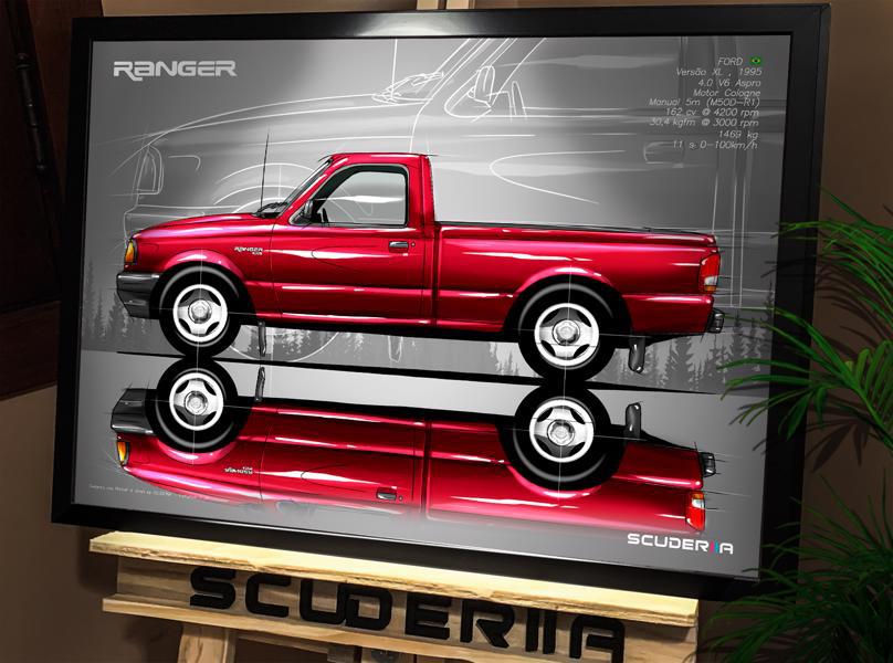 Thumbnail: QUADRO DECORATIVO FORD RANGER XL 4.0 V6 162cv - SIDE STREET