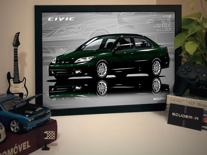 Thumbnail: QUADRO DECORATIVO HONDA CIVIC 1.7 (G7) - PERSPECTIVE