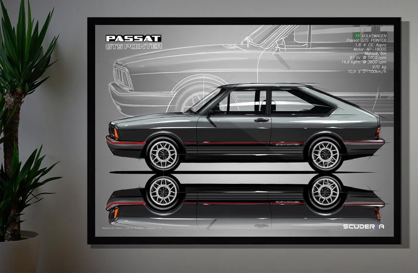 Thumbnail: QUADRO DECORATIVO VOLKSWAGEN PASSAT GTS POINTER 1.8 AP - SIDE STREET