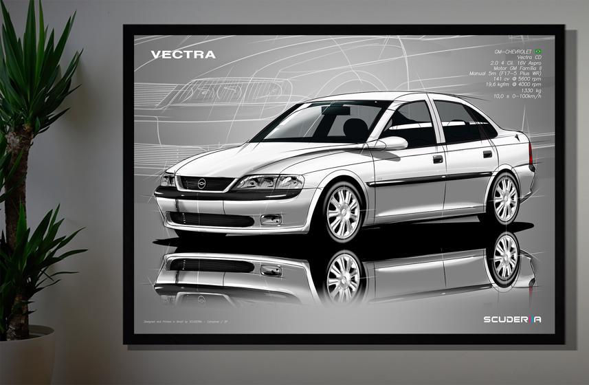 Miniatura: QUADRO DECORATIVO CHEVROLET VECTRA CD 2.0 16V - PERSPECTIVE