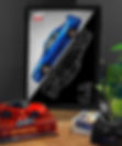 QUADRO DECORATIVO NISSAN GT-R SKYLINE R34 2.6 BITURBO 320 cv - GRADIENT STREET