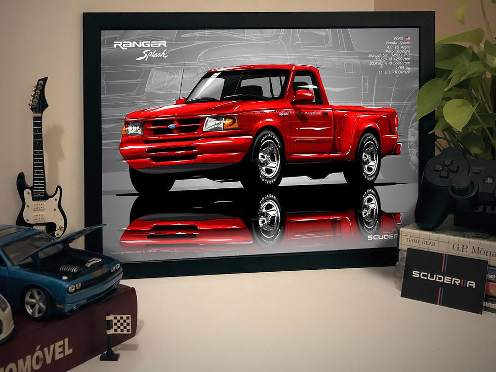Miniatura: QUADRO DECORATIVO FORD RANGER SPLASH 4.0 V6 CS- PERSPECTIVA DIANTEIRA