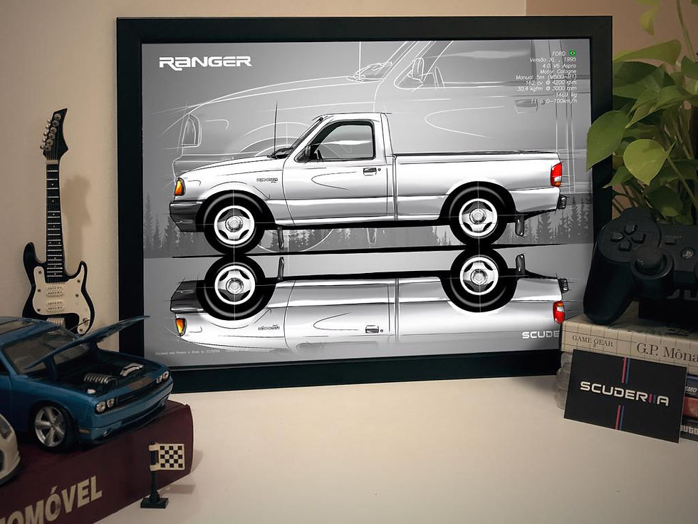 Thumbnail: QUADRO DECORATIVO FORD RANGER XL 4.0 V6 162cv - SIDE STREET