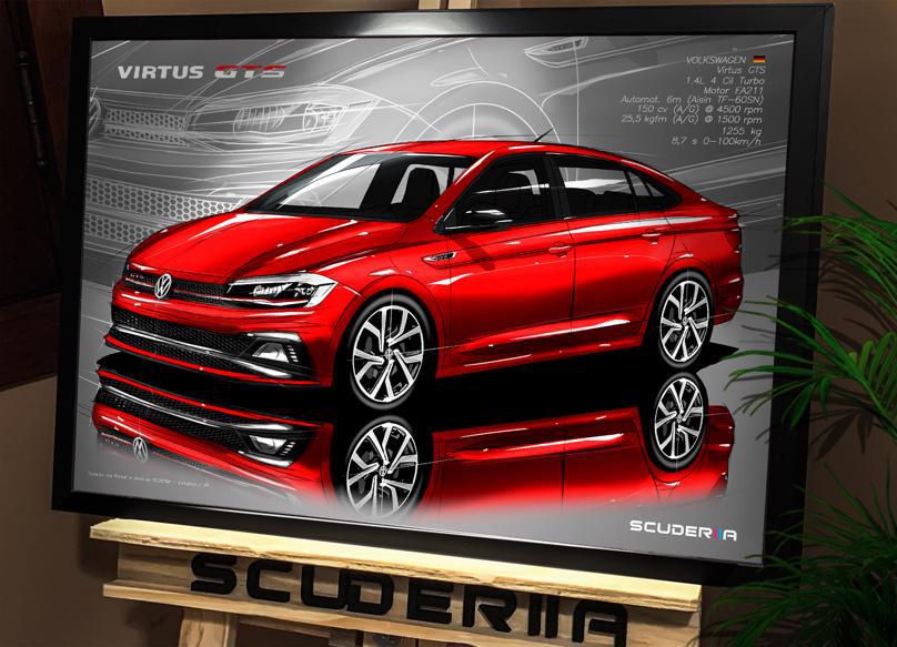 Thumbnail: QUADRO DECORATIVO VOLKSWAGEN VIRTUS GTS 1.4 TSi - PERSPECTIVE