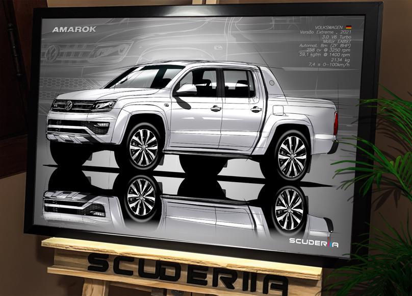 Thumbnail: QUADRO DECORATIVO VOLKSWAGEN AMAROK EXTREME V6 - PERSPECTIVE