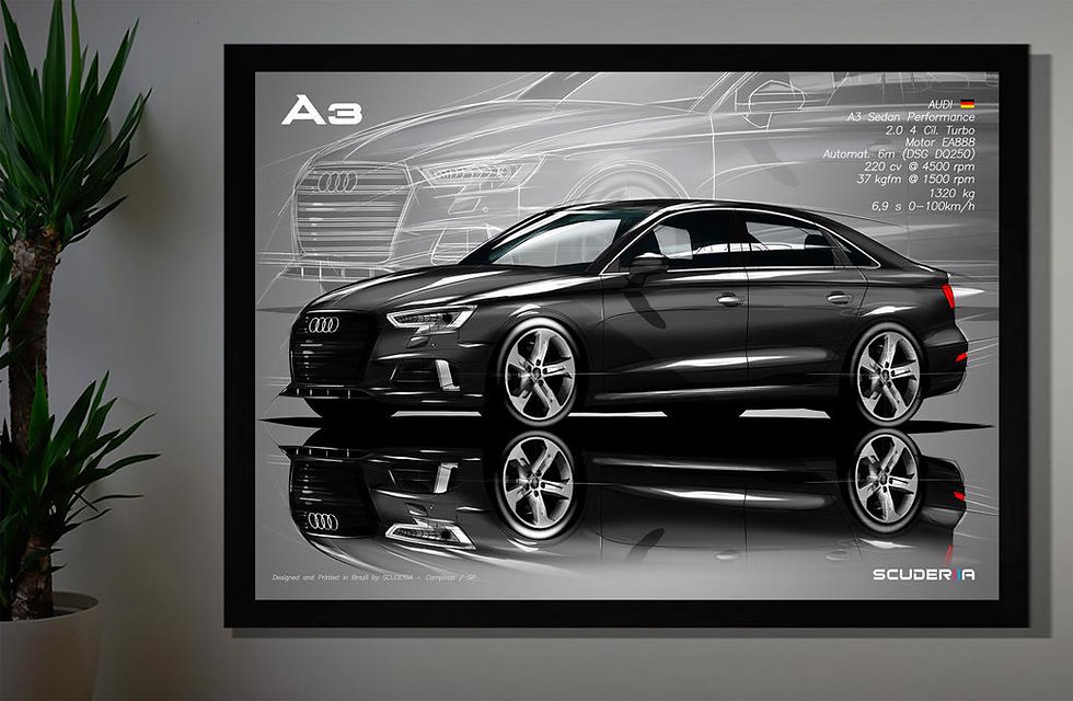 Miniatura: QUADRO DECORATIVO AUDI A3 SEDAN 2.0 PERFORMANCE (8V) - 2019-2021