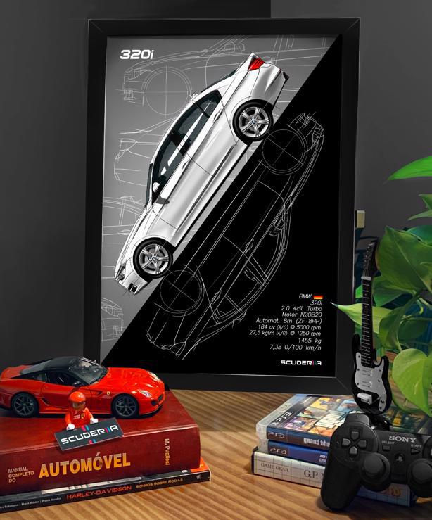 Thumbnail: QUADRO DECORATIVO BMW 320i 2.0 TURBO Sport GP (F30) - GRADIENT STREET