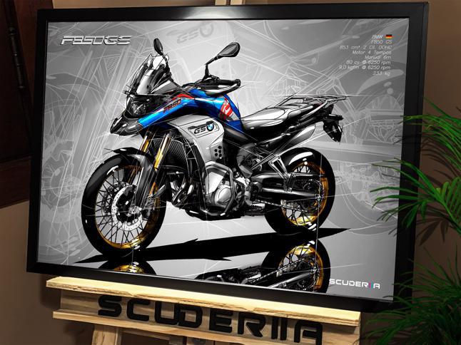 Thumbnail: QUADRO DECORATIVO BMW F850 GS - PERSPECTIVE