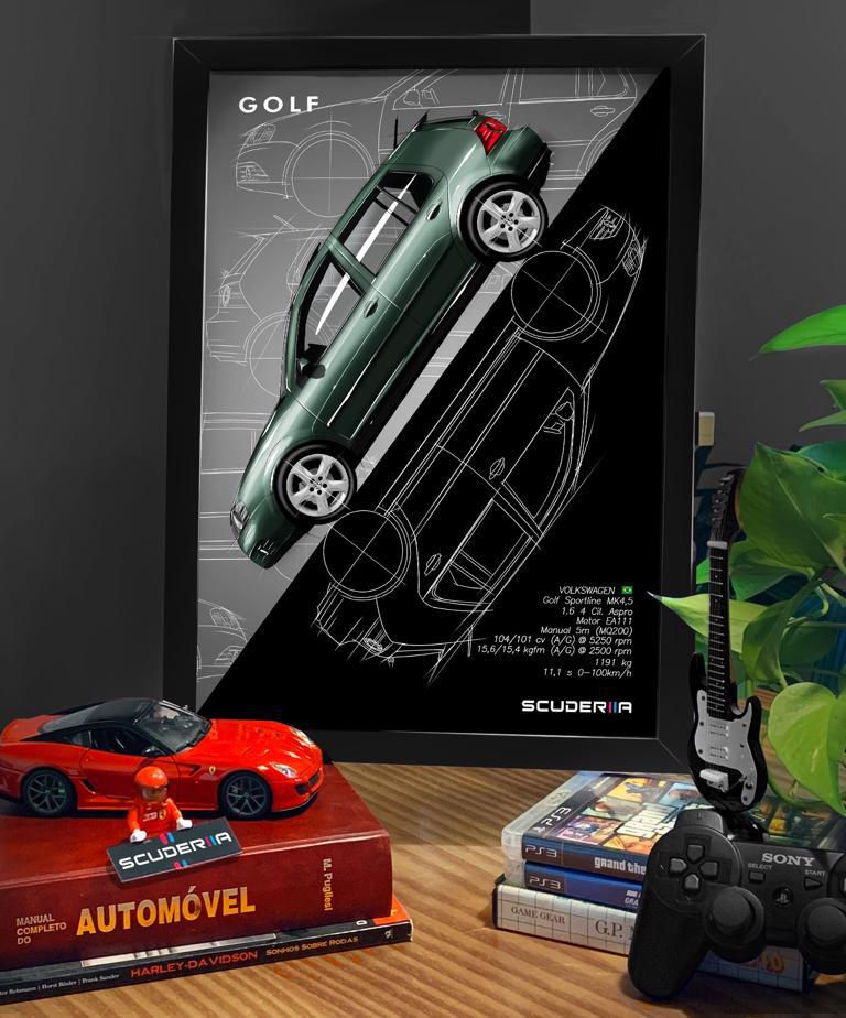Thumbnail: QUADRO DECORATIVO VOLKSWAGEN GOLF 2.0 Mi (MK4) - GRADIENT STREET