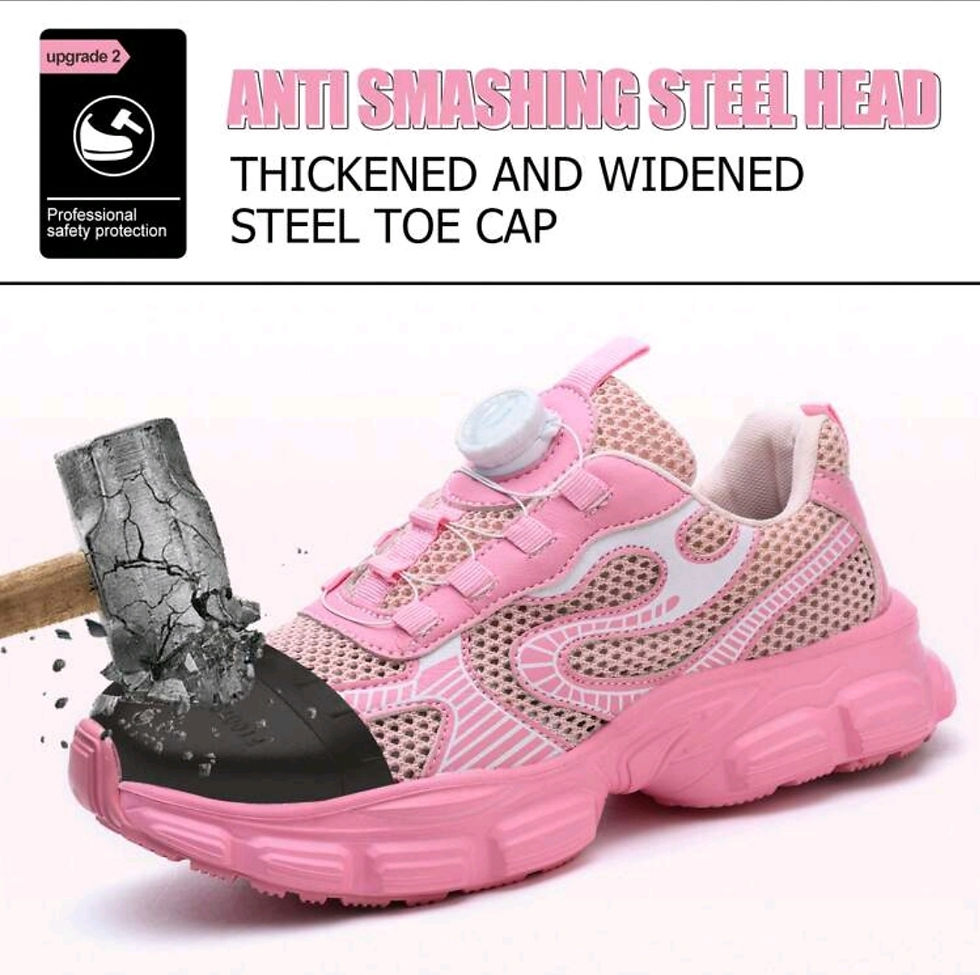 Thumbnail: UMBURLLY Women's Steel Toe Safety Shoes