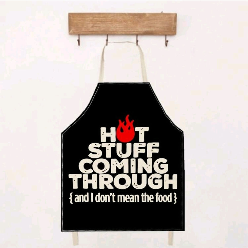 Thumbnail: Dad's Kitchen Pattern Linen Apron 55 x 68cm