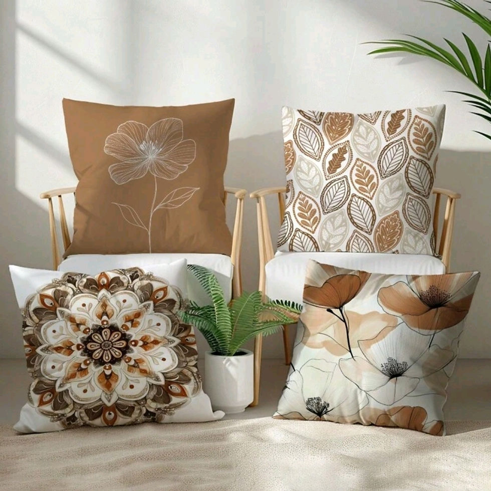 4pcs Autumn/Halloween season throw pillows